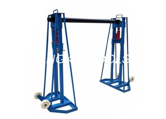300 KN Max Load Wire Reel Stands , Wire Pulling Tools For Releasing Cables
