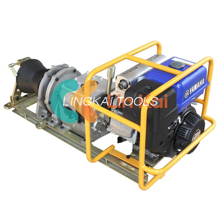Heavy Duty Lifting Shaft Driven Petrol Engine Winch With Detachable Drum. ভারী দায়িত্ব উত্তোলন শ্যাফ্ট চালিত পেট্রল ইঞ্জিন উইঞ্চ বিচ্ছিন্নযোগ্য ড্রাম সহ